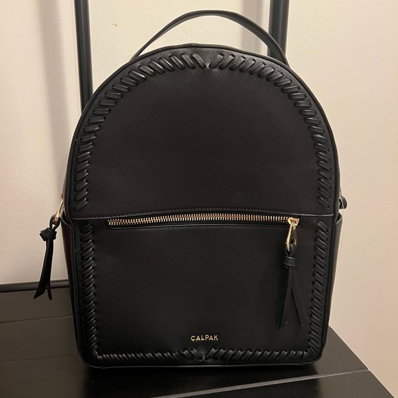 Calpak Kaya Small Backpack, Perfect for Everyday and Travel! Black with Gold - Picture 4 of 12